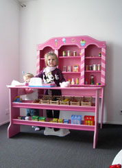 Tante-Emma-Laden für Kinder rosa